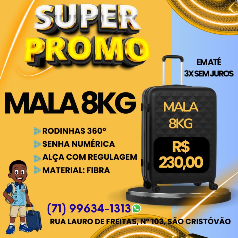 Mala de viagem 8kg