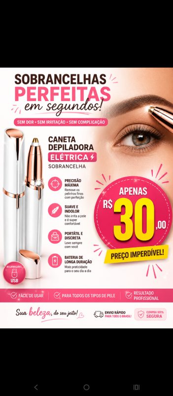 Caneta depilatória para sombrancelhas ,direto para você