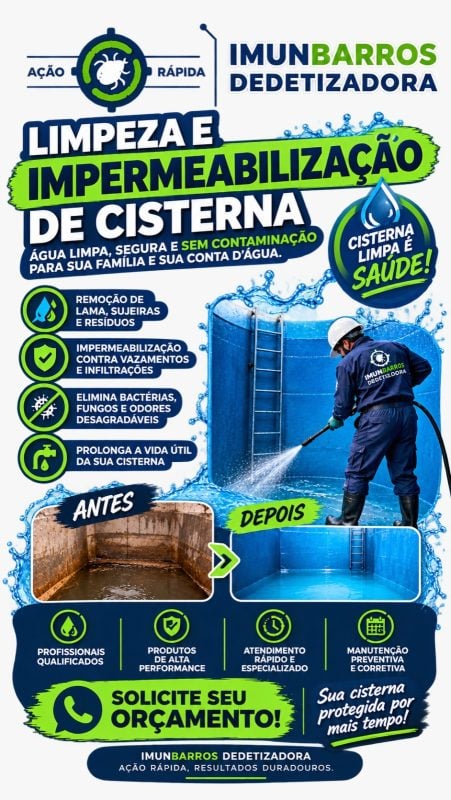 Limpeza E Impermeabilização De Cisterna