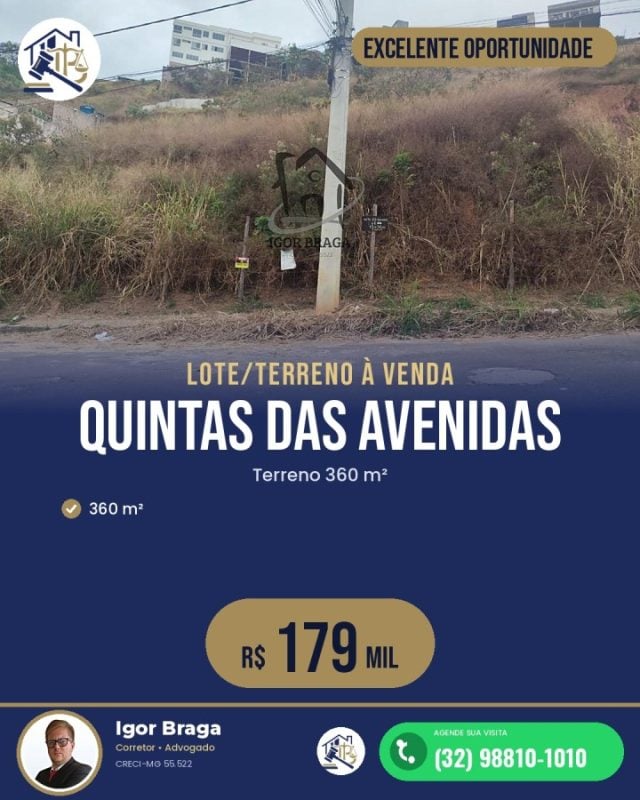 Terreno para Venda em Juiz de Fora, Quintas das Avenidas