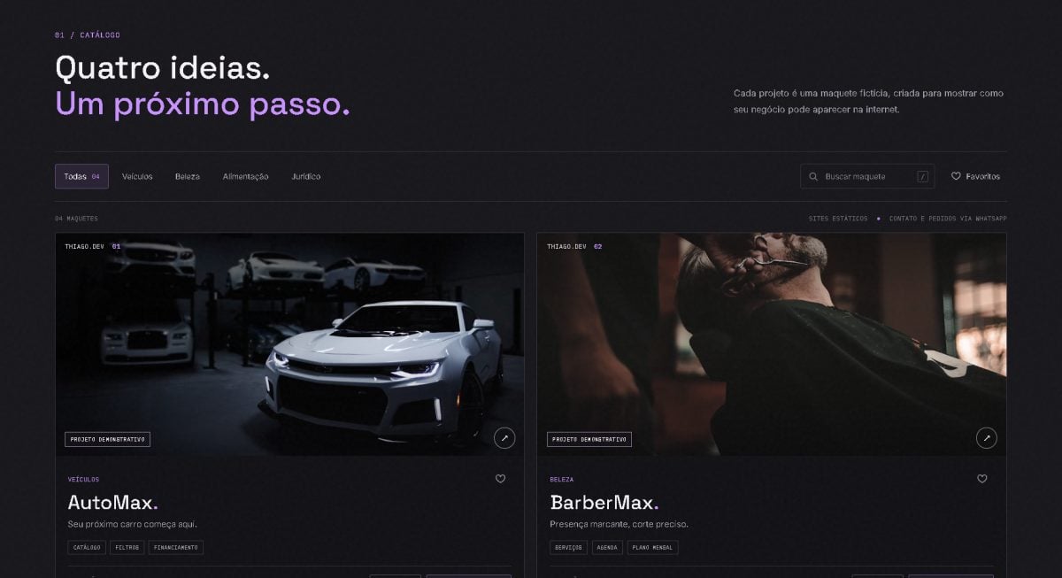 Site Profissional Premium em 24h - 4 Maquetes Prontas (Carros, Barbearia, Advocacia) — foto 2