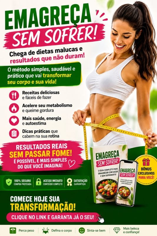 E-Book:Emagreça sem sofrer