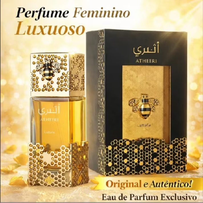 Perfume árabe da abelha Lattafa Atheeri