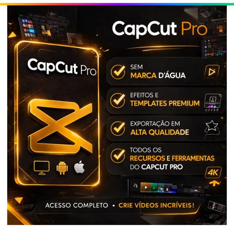 Capcut Pro Celular + PC QrCode + Canva Pro 30 Dias
