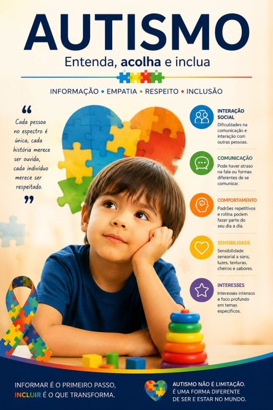 Um ebook sobre como funciona o autismo