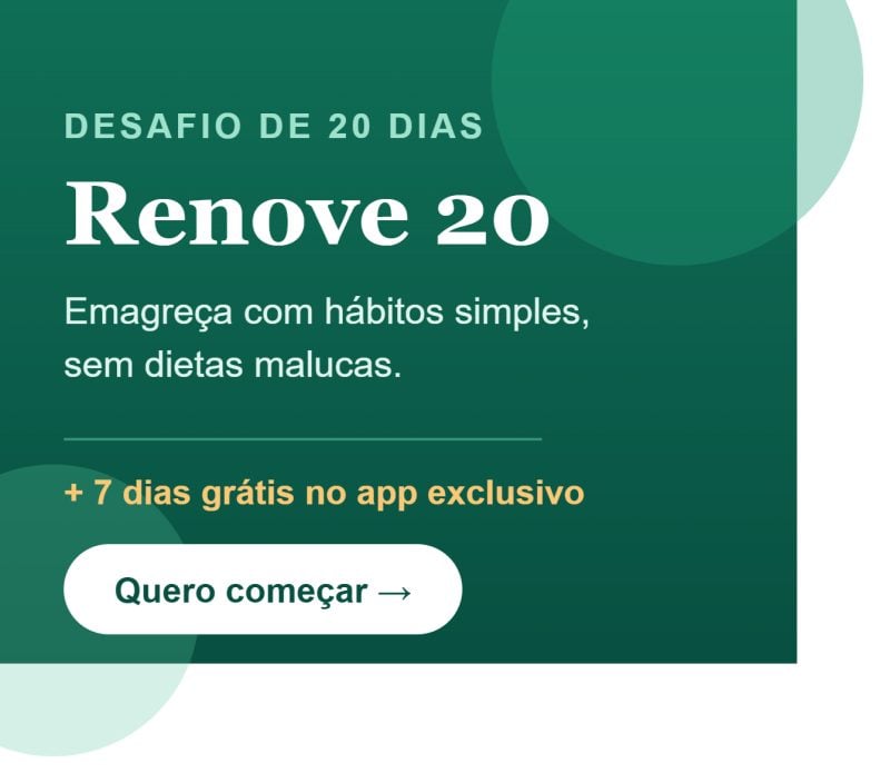 Renove 20 - Um Ebook recheado de coisas para melhorar sua saúde.