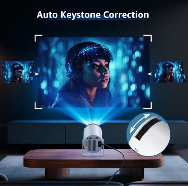 Mini Projetor Portátil Smart HY300 4K, Wi-Fi 6 e Rotação 180°. — foto 2