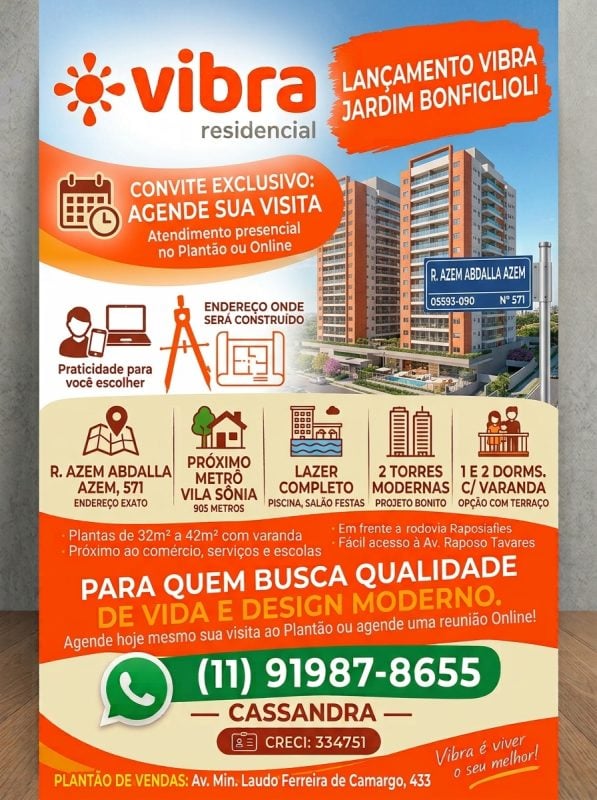 Lançamento Jardim Bonfiglioli MCMV
