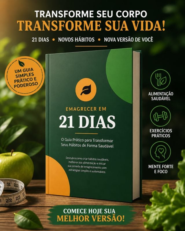 E-book Guia Prático para Emagrecer em 21 Dias