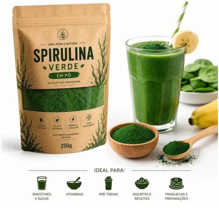 Espirulina suplemento energético