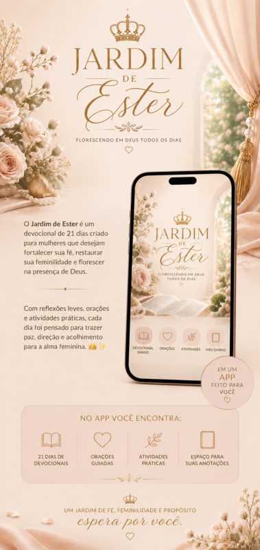 Jardim de Ester - Devocional Feminino Cristão de 21 dias