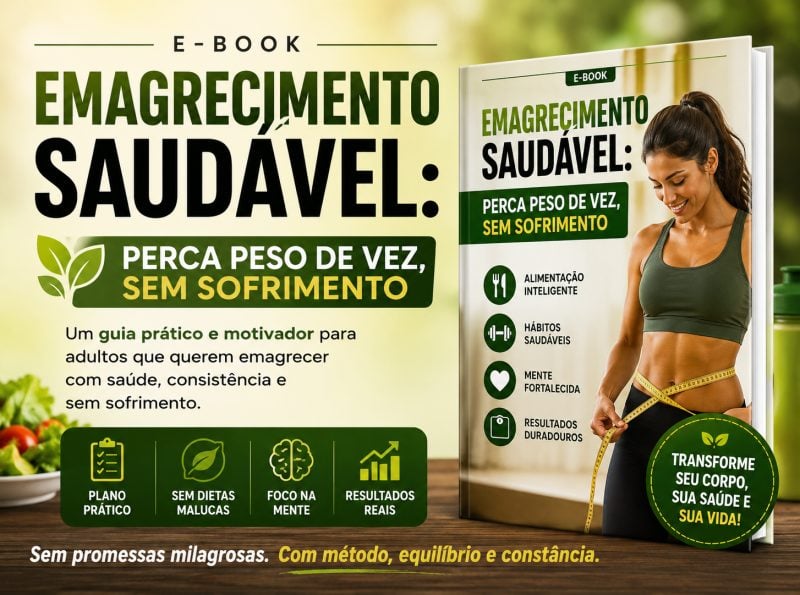 E-book Digital de Emagrecimento Saudável - Guia Completo para Perder Peso