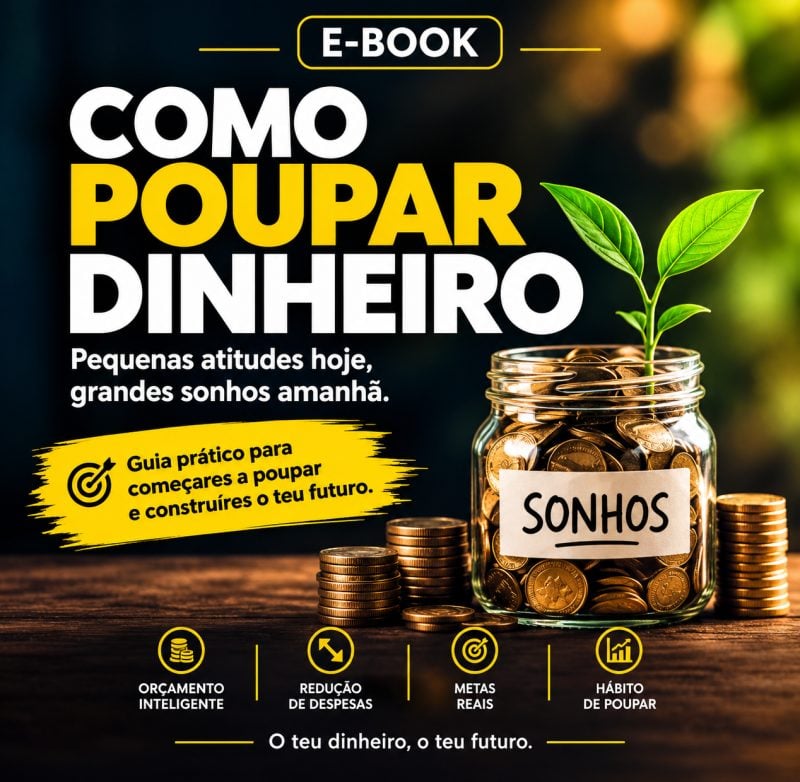 Como Poupar Dinheiro: E-book Prático para Organizar as Finanças