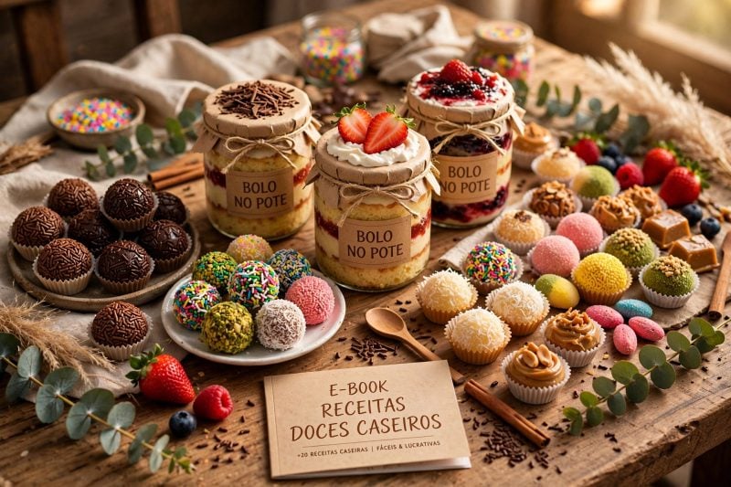 Receita 10 doces que me fazem lucrar 200 por dia