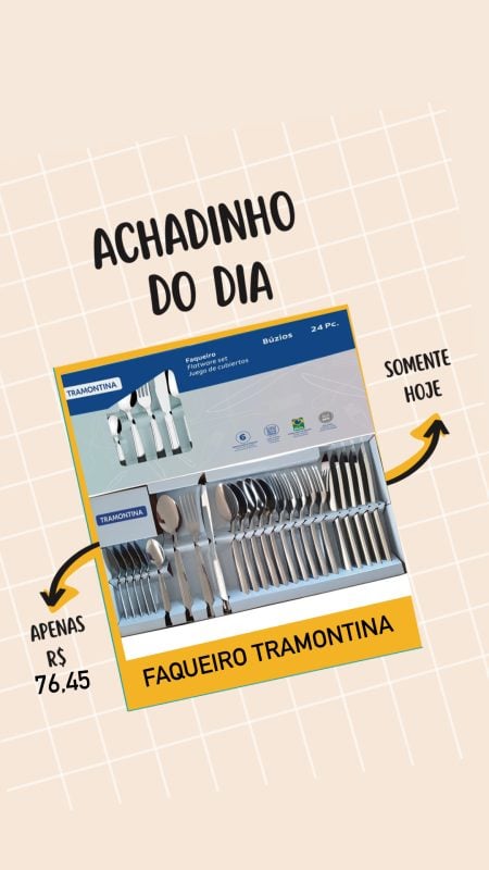 Faqueiro Tramontina 24 peças