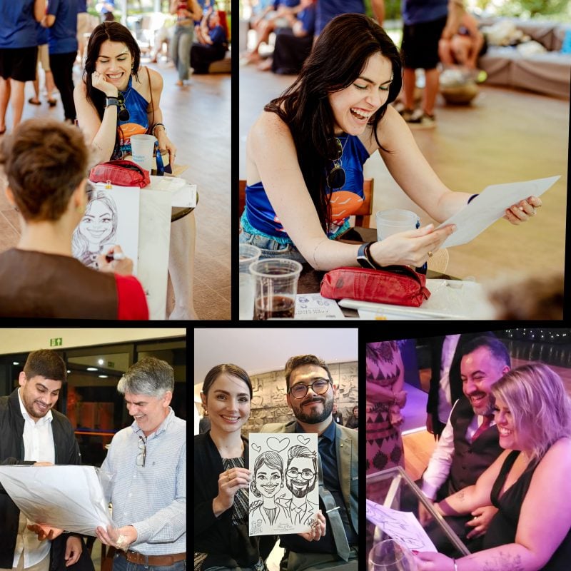 Caricaturas, Caricaturista, Caricaturas ao vivo em festas e eventos em geral