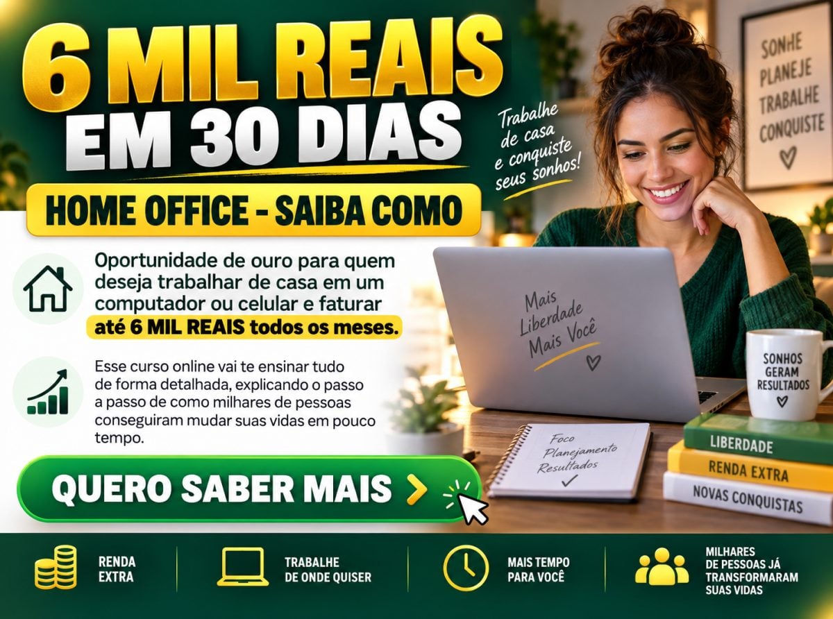 6 Mil Reais Em 30 Dias Home Office - Saiba Como — foto 2