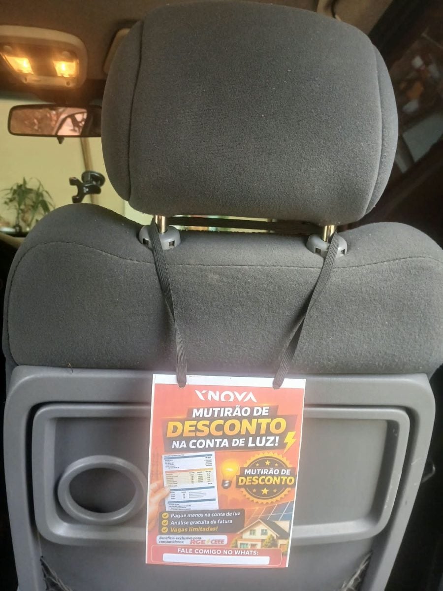 Placas Interior do Veículo Uber, 99, Motorista App e Táxi. — foto 2