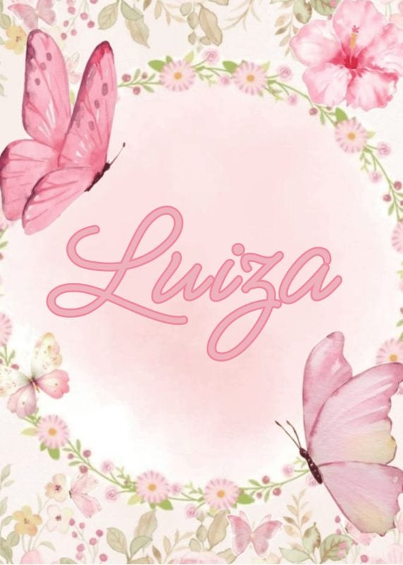 Kit 3 Quadros Decorativos Infantil Borboletas Rosa Quarto de Menina Personalizado