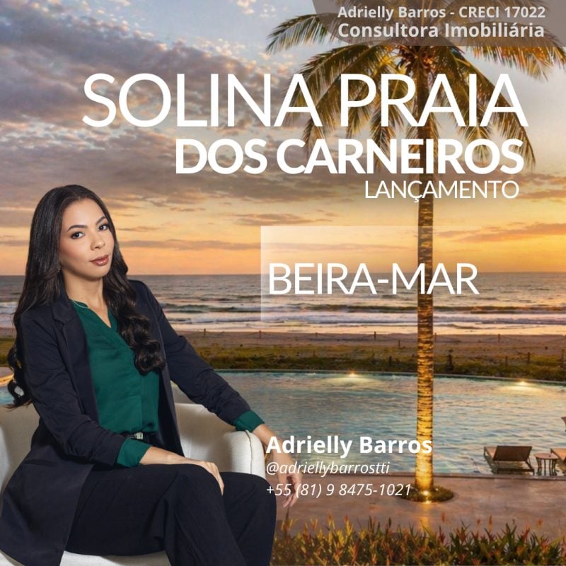 Solina Beira-Mar da DUE na Praia dos Carneiros a partir de R$ 419 mil