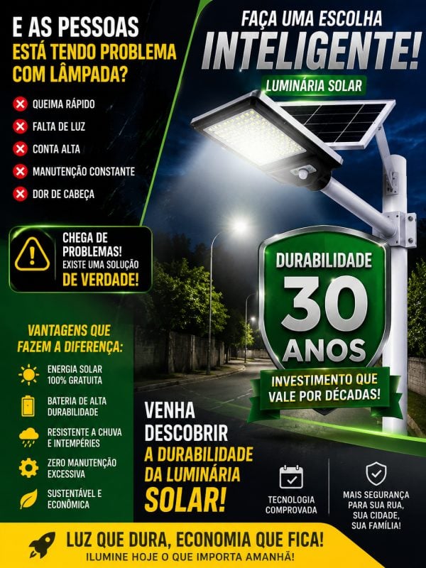 TECNICA Solar para Lâmpadas e Luminaria Solar