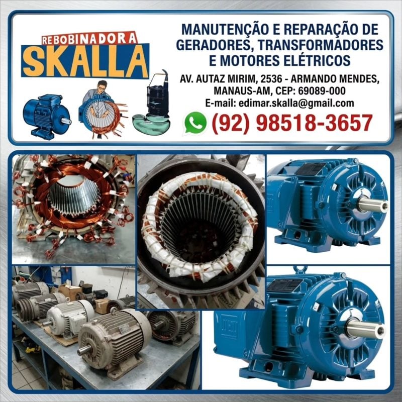 Rebobinadora skalla rebobinamento de motores elétricos e bomba d'água e hidráulica
