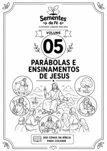 Vol. Completo (06 volumes) - 300 CENAS BÍBLICAS PARA COLORIR — foto 5