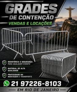 21 972268103 grades de isolamento venda e locações/ tendas piramidal, Rio de janeiro todo — foto 3
