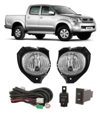 Par Farol Auxiliar Hilux Srv 2009 2010 2011 Neblina