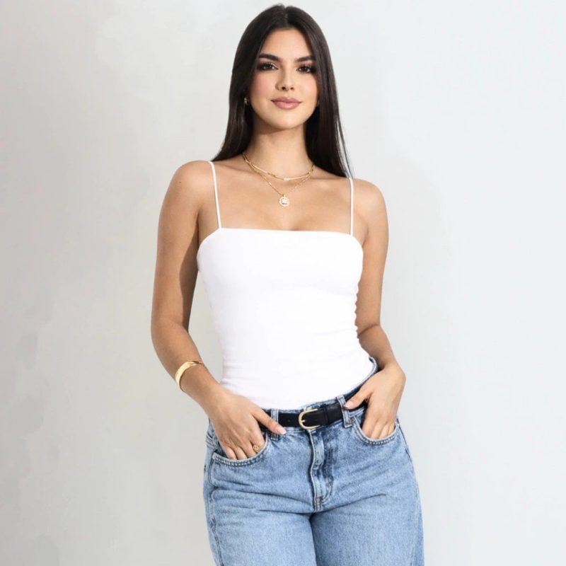 Body feminino Alcinha Fina