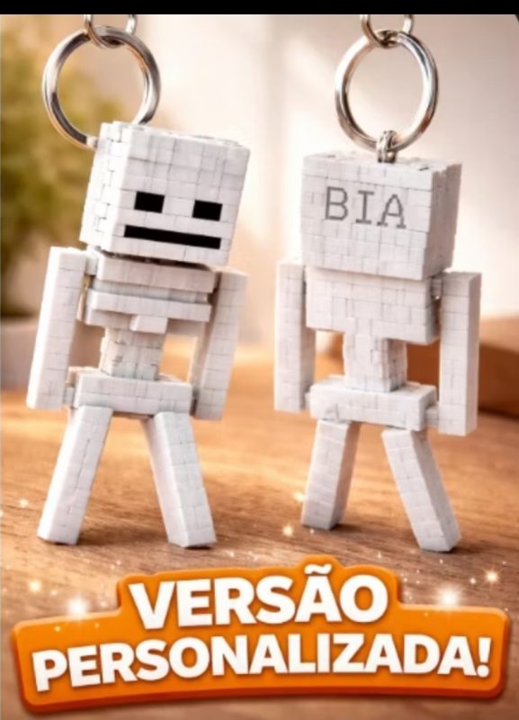 Chaveiros Esqueleto personalizado