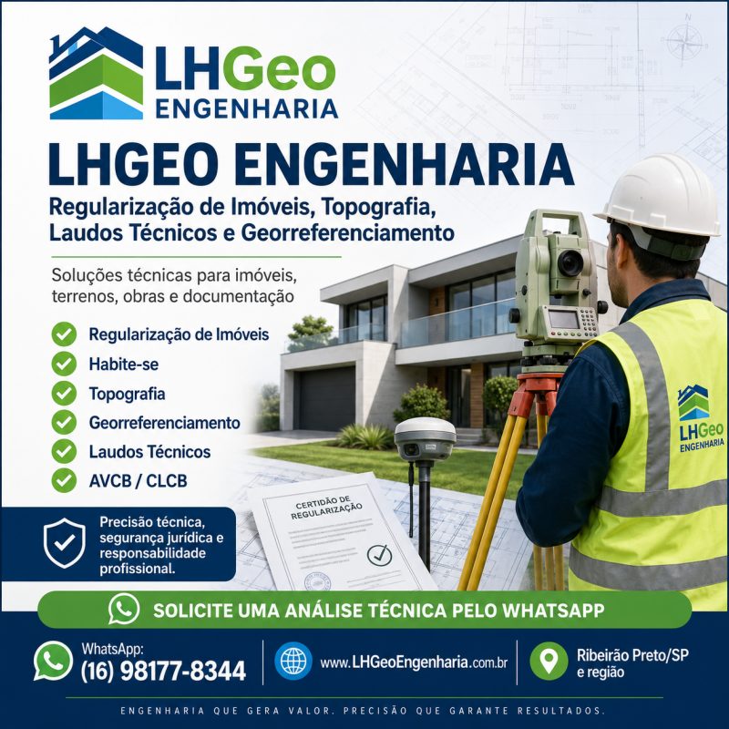 LHGEO Engenharia Regularização de Imóveis, Topografia, Laudos Técnicos e Georreferenciamento