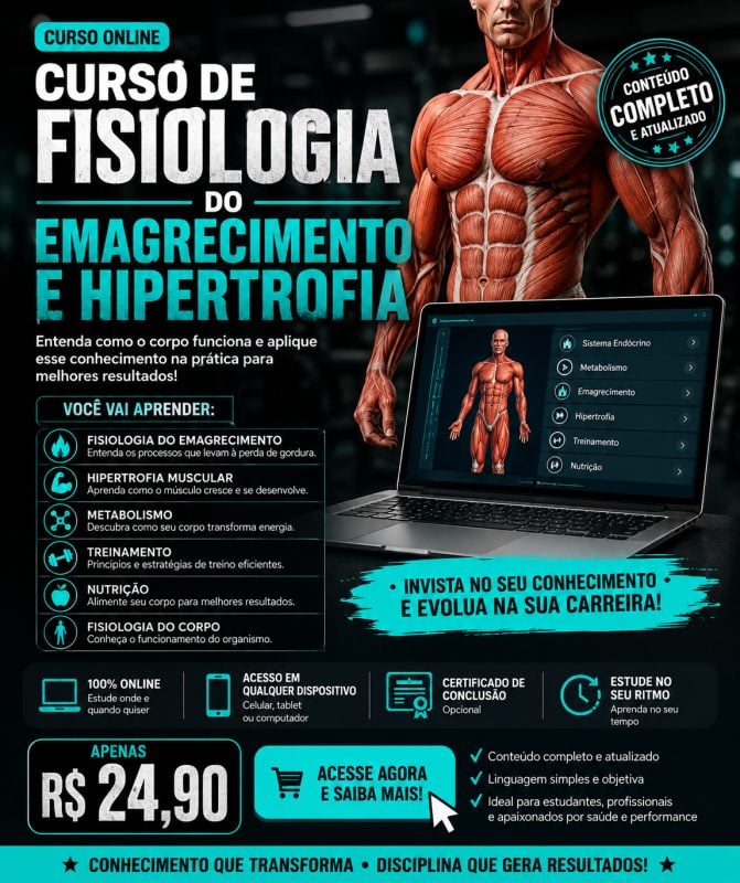 Curso de Fisiologia do Emagrecimento e Hipertrofia