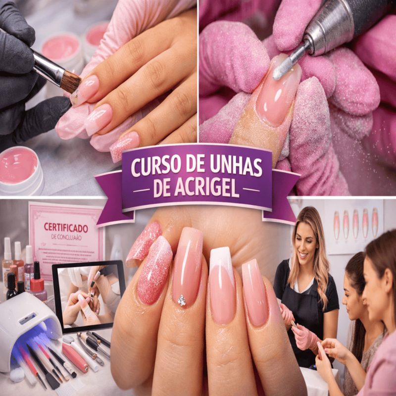 Curso Profissional de Unhas de Fibra de Acrigel da Esmalteria Nefertari