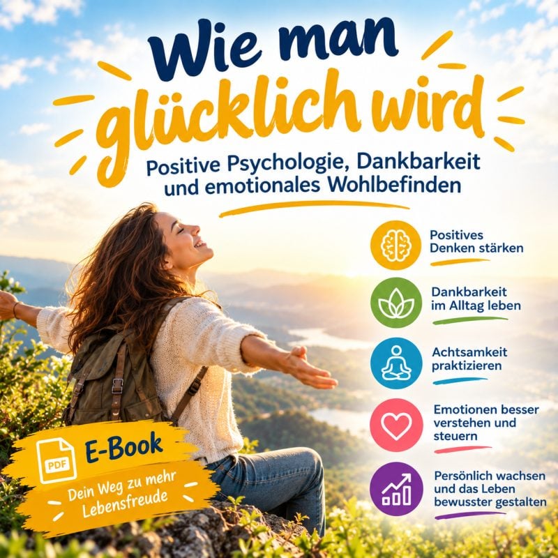 Wie man glücklich wird: Positive Psychologie, Dankbarkeit und emotionales Wohlbefinden
