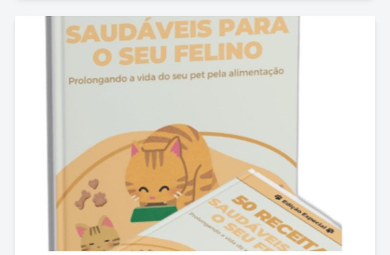 50 receitas saudáveis para o seu felino