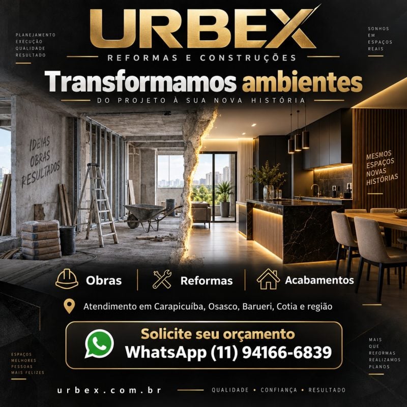Construção e reforma de imóveis - URBEX