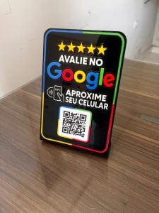 Placa nfc do google nos avalie — foto 4