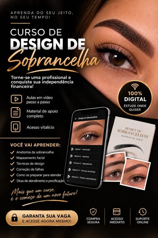 Curso de design de sobrancelhas