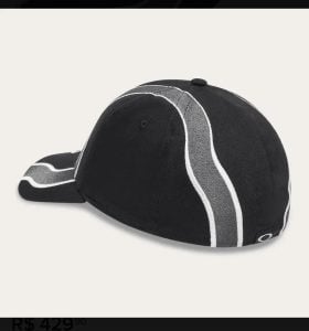 Boné preto casual preto unissex Oakley Wave tamanho S/m — foto 5