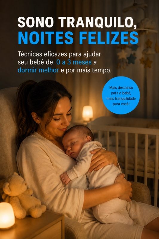 E-book: Guia Completo do Sono do Bebê de 0 a 3 Meses