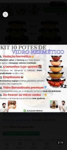 Kit 10 Potes De Vidro Borossilicato Herméticos — foto 5
