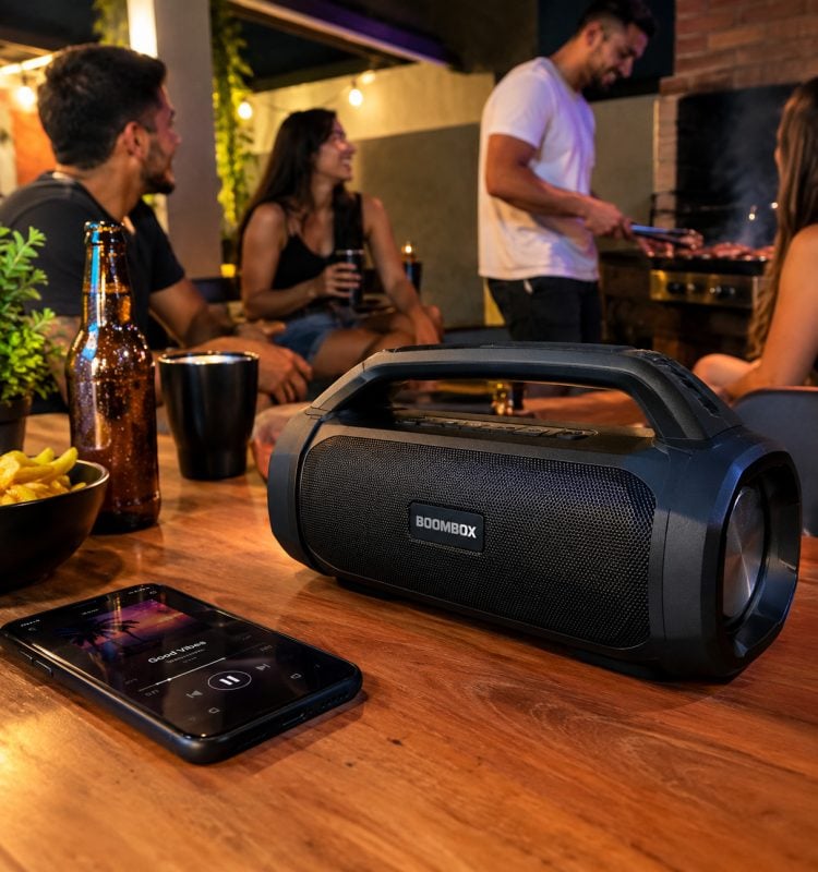 Som Boombox Bluetooth