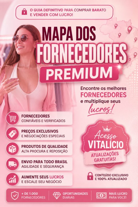 Curso Mapa dos Fornecedores Premium para Lojas e Revendedores