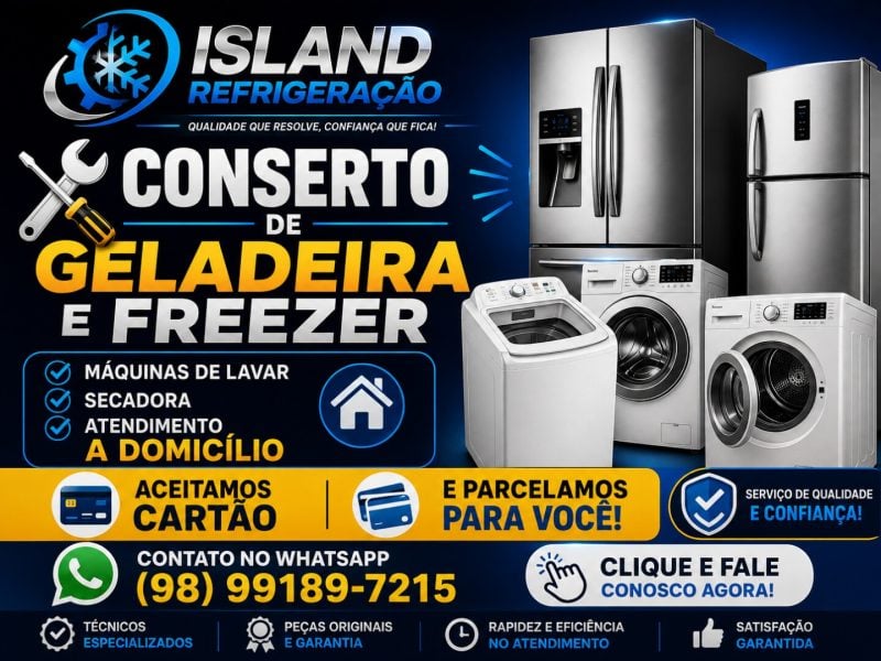 Técnico em Refrigeração e Máquina de lavar