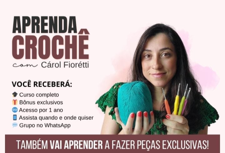 Curso -Aprenda crochê