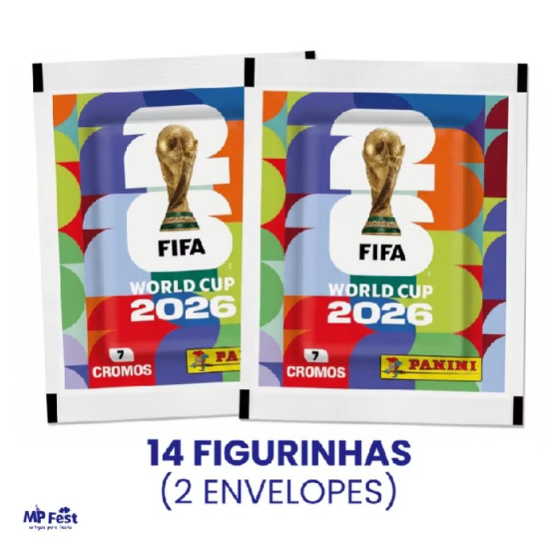 2 envelopes + 14 figurinhas oficiais panani original lacrado