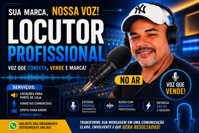 Locutor Profissional Com Estúdio Próprio