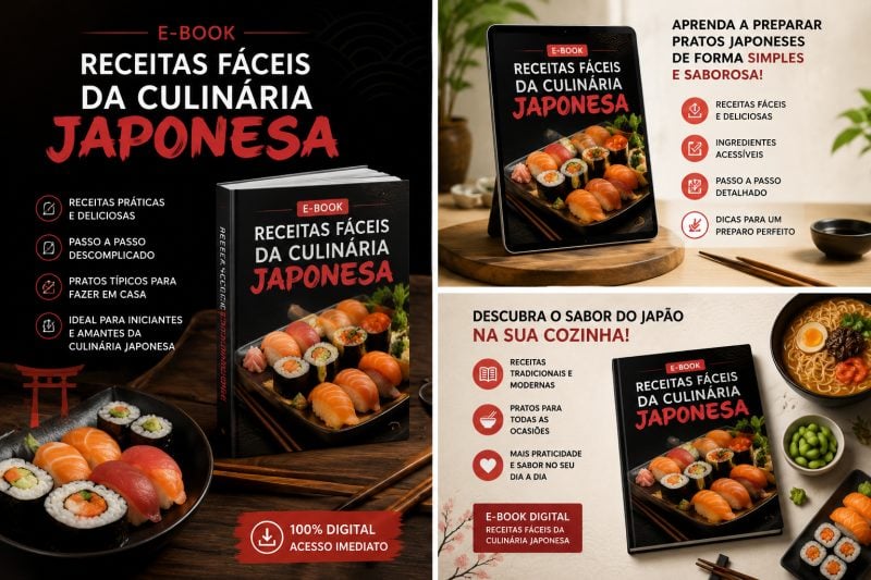 Ebook Receitas Fáceis da Culinária Japonesa