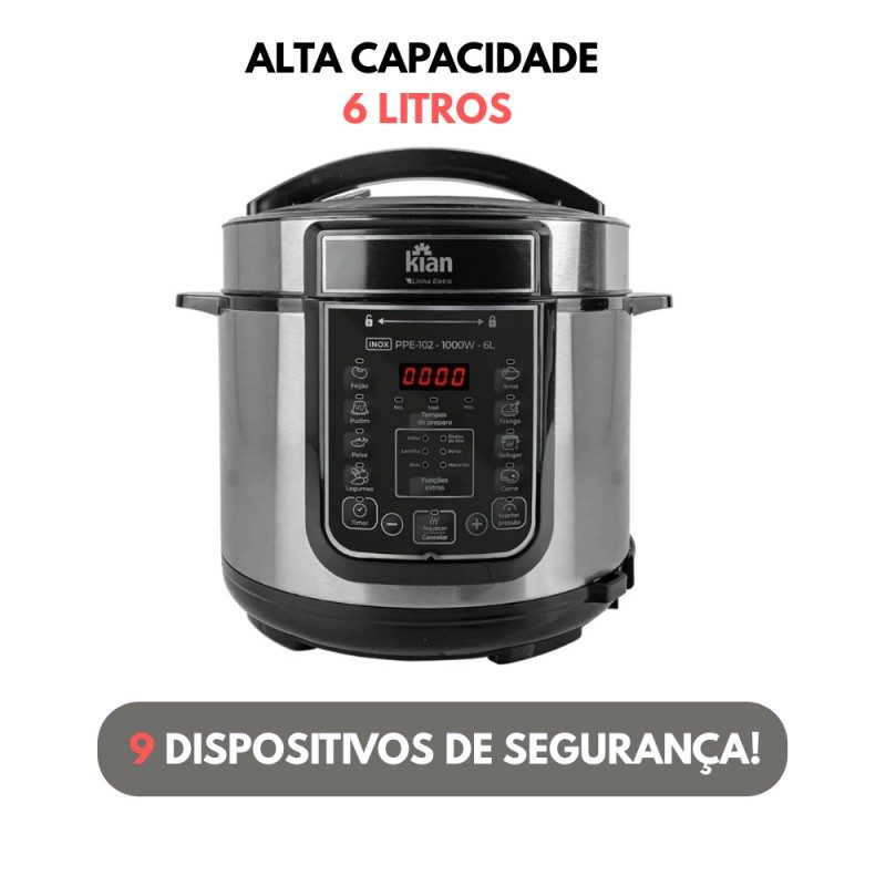 Panela de pressão elétrica 6 litros — foto 2
